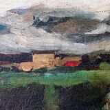 Interesting Impressionist Landscape - High Quality Silver Gilt Frame