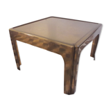 Square coffee table 60/70 plastic smoke, plexiglass smoke sofa end
