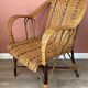 Fauteuil en rotin vintage