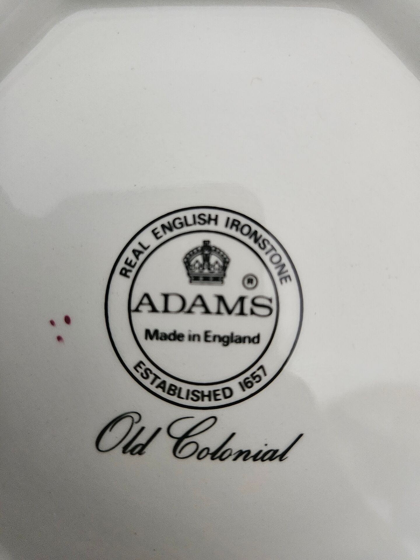 Soup tureen with lid Adams England "Old Colonial"