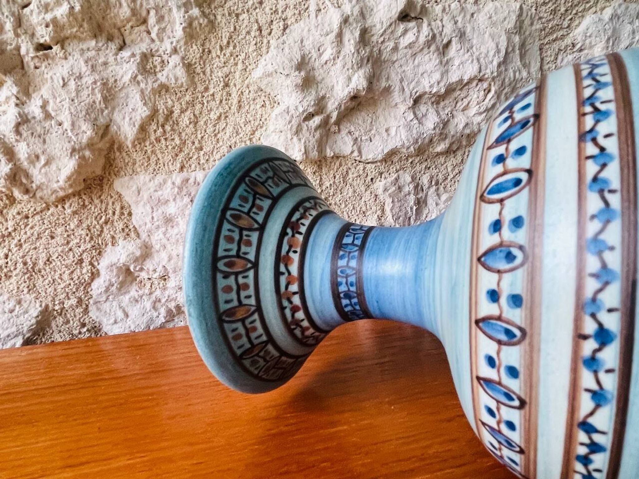Mid-century ceramic vase by Louis Bacculini, Vallauris, 1950s/60s