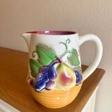 Saint Clement earthenware carafe with fruit decoration