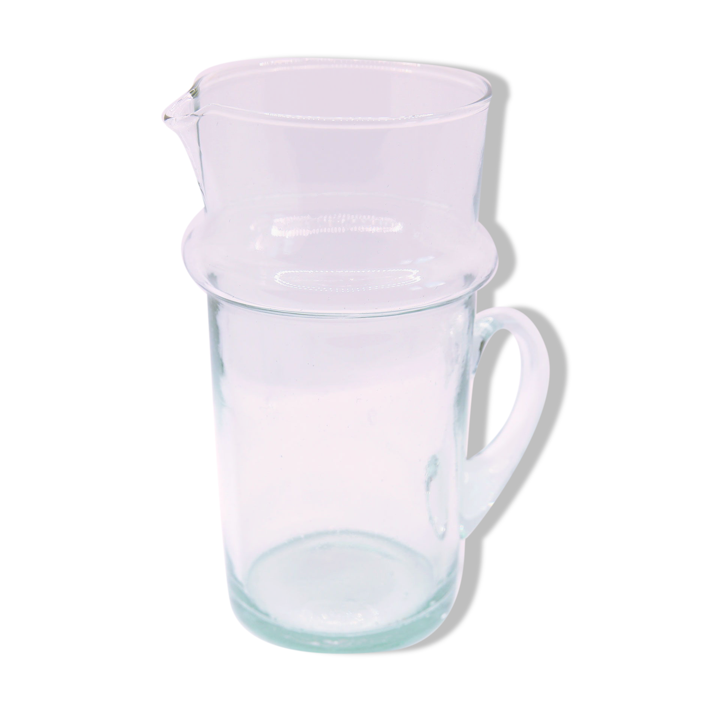 Artisanal pitcher in beldi glass from Morocco