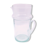 Artisanal pitcher in beldi glass from Morocco