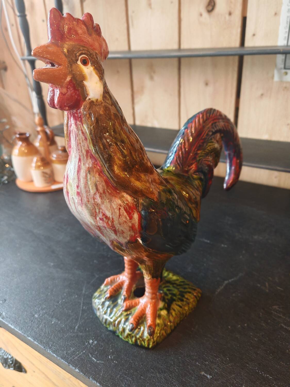 Ceramic rooster