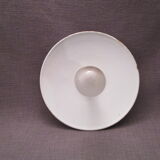 Old hanging lamp in green enamelled sheet metal