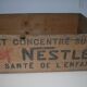 Old wooden Nesle case