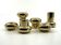 6 small brass candlesticks • Landskrona Mässing • Sweden • Circa 1978