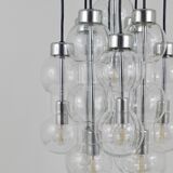 Impressive cascading hourglass chandelier Doria, Space Age, Germany, 1960s.