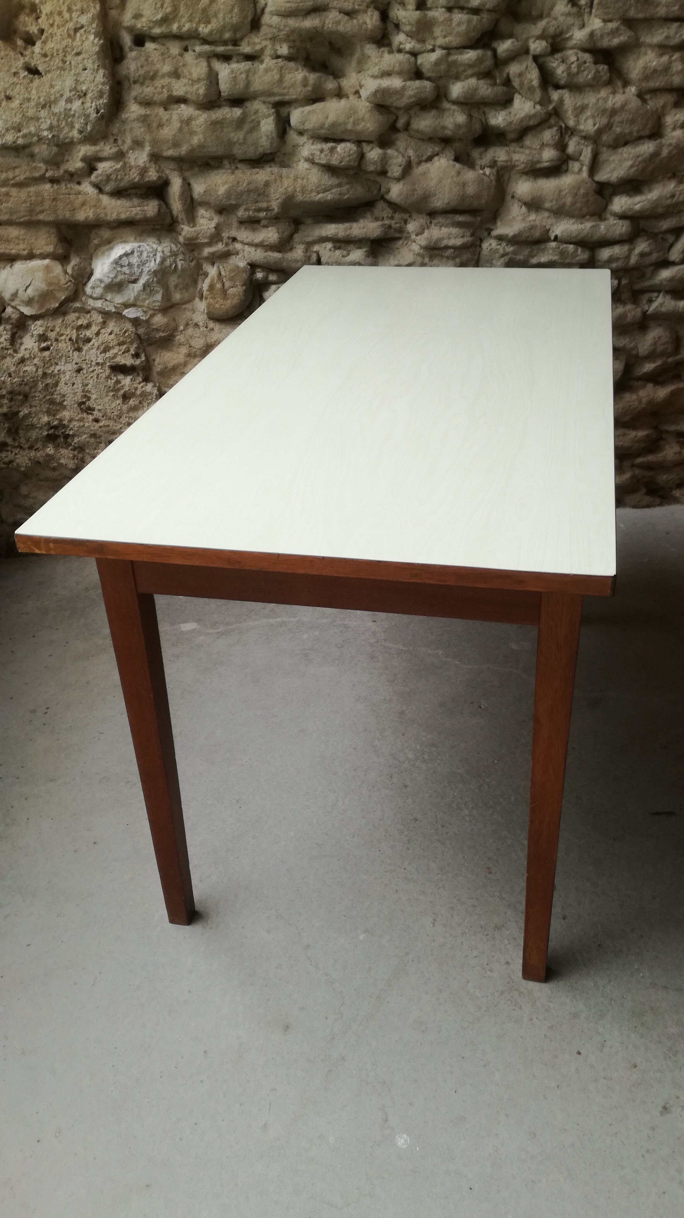 Vintage table wood and formica