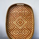 Rattan top and woven wood 1970