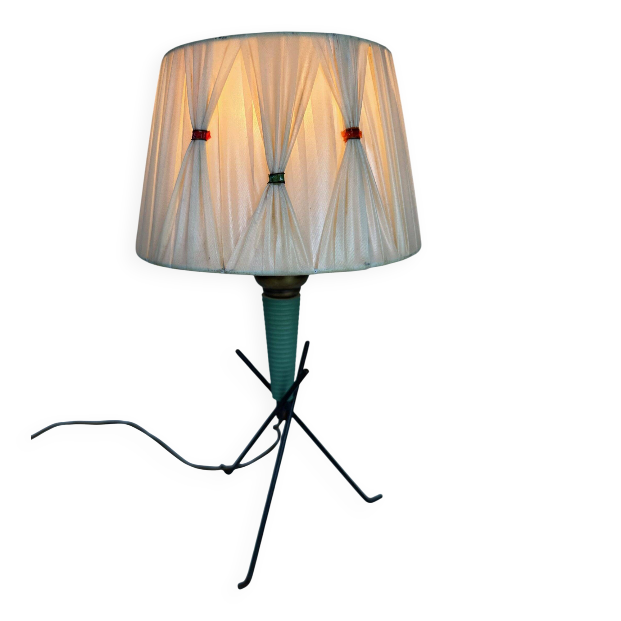 Vintage French tripod lamp