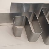 Zig Zag bookshelf by Joelle Ferlande and François Monnet in steel