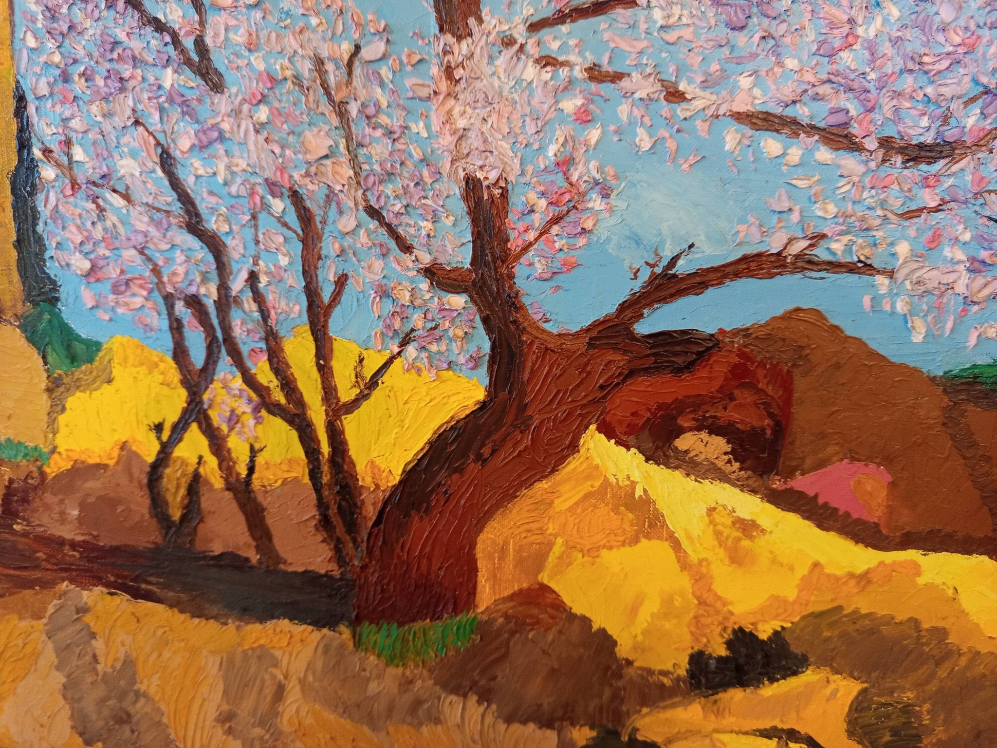 Robert morlhon (mo.ro) – huile sur toile originale de 1973 – provence