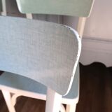 Set of 4 Baumann bistro chairs in wood and formica
