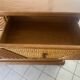 Buffet, vintage wicker commode in Riviera style, 1970s.