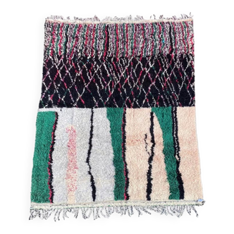 Modern Moroccan Carpet hand-woven wool, 200x285 cm