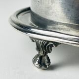 Antique silver biscuit box with silver plating by James Deakin & Sons, 1890s.