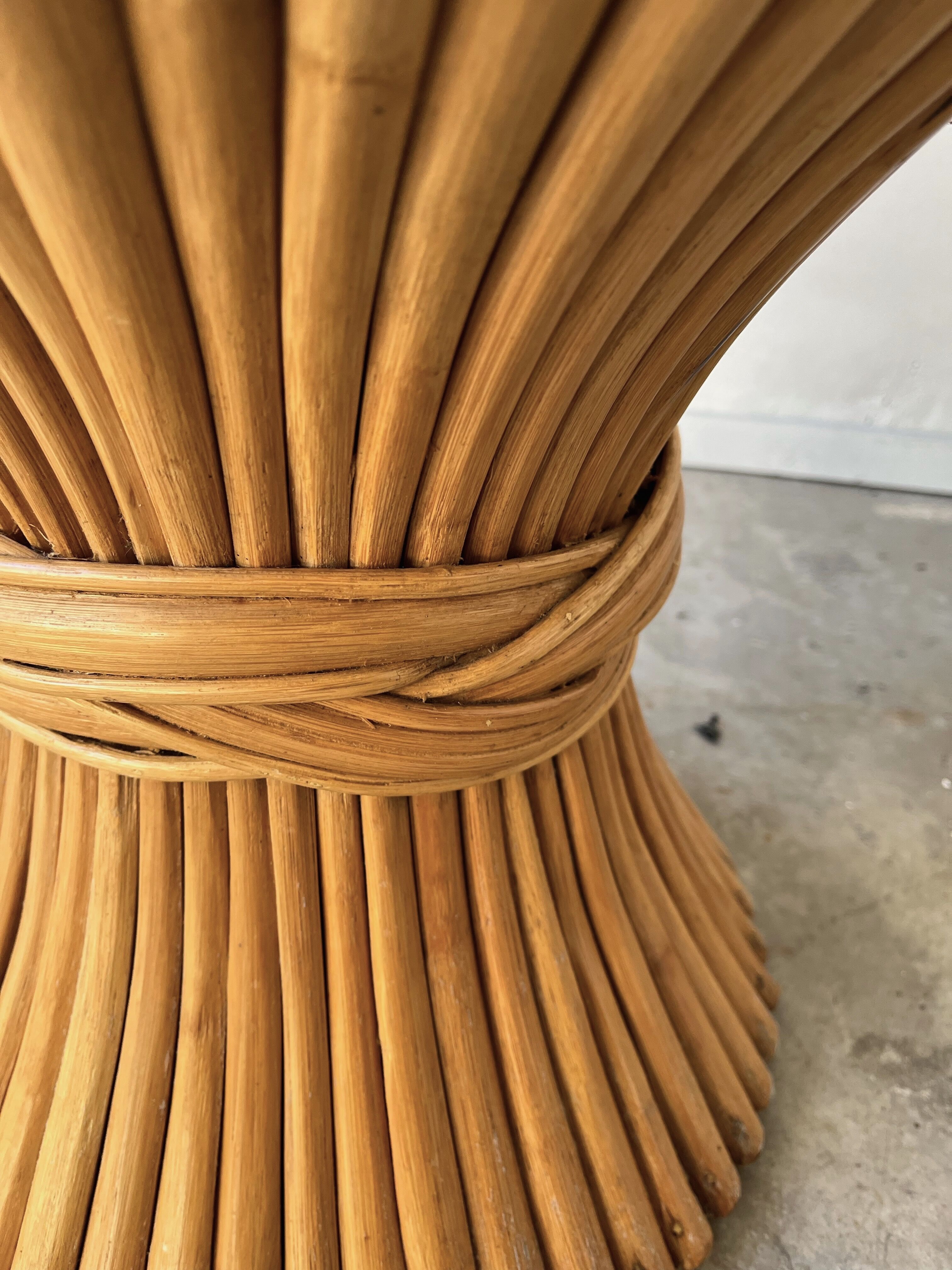 Mc Guire bamboo side table