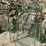 Small shelf in glass and chrome