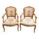 Paire de fauteuils cabriolet Louis xv