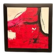 Large Original Swedish Oil on Canvas – “Red Composition” by AMH – Signed – Vintage & Framed