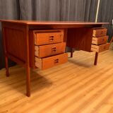 Double-sided desk by Arne Vodder, Brouer Møbelfabrik, Denmark, 1960s