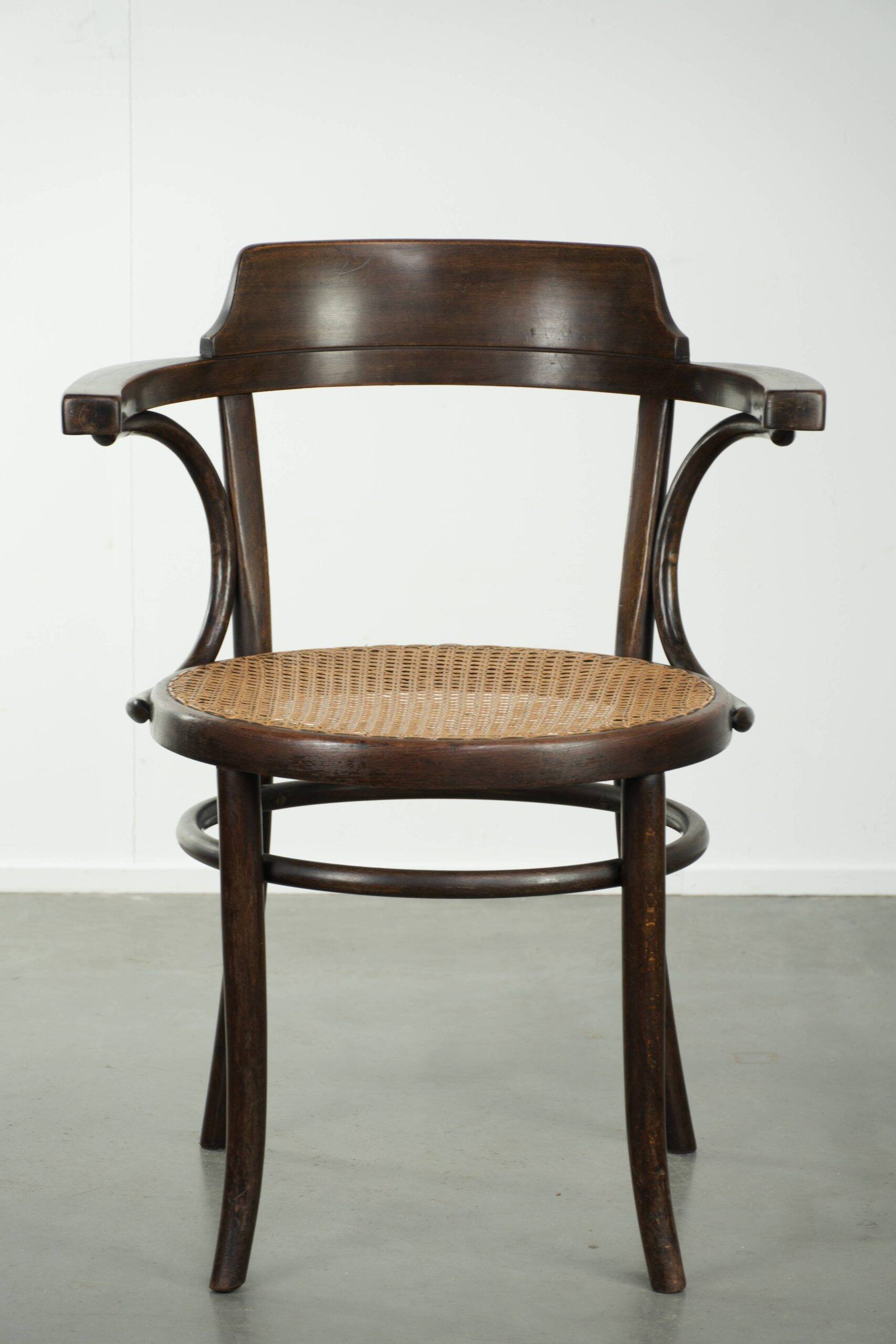 Original Cosmos vintage webbing chair in Thonet style from the 20th century
