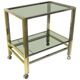 Vintage brass trolley, 1970s