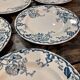 Lot of 8 plates KG Lunéville model Fontainebleau