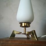 Modernist brass table lamp