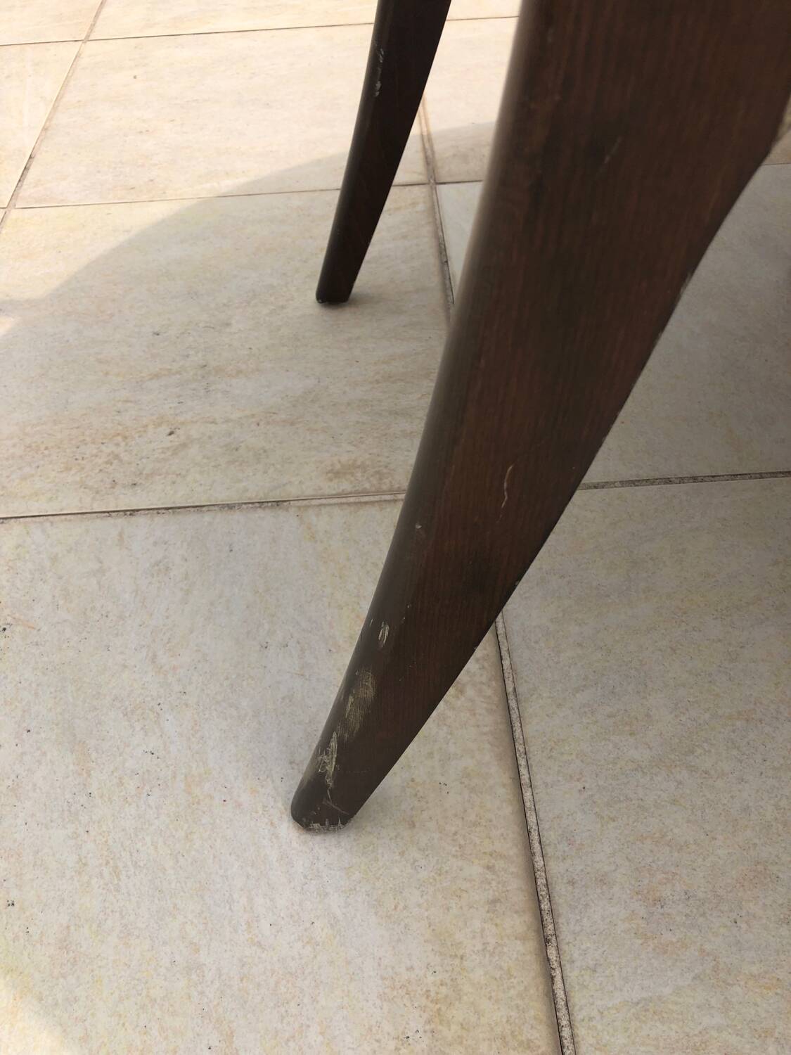 Baumann dining table and 6 gondola chairs set