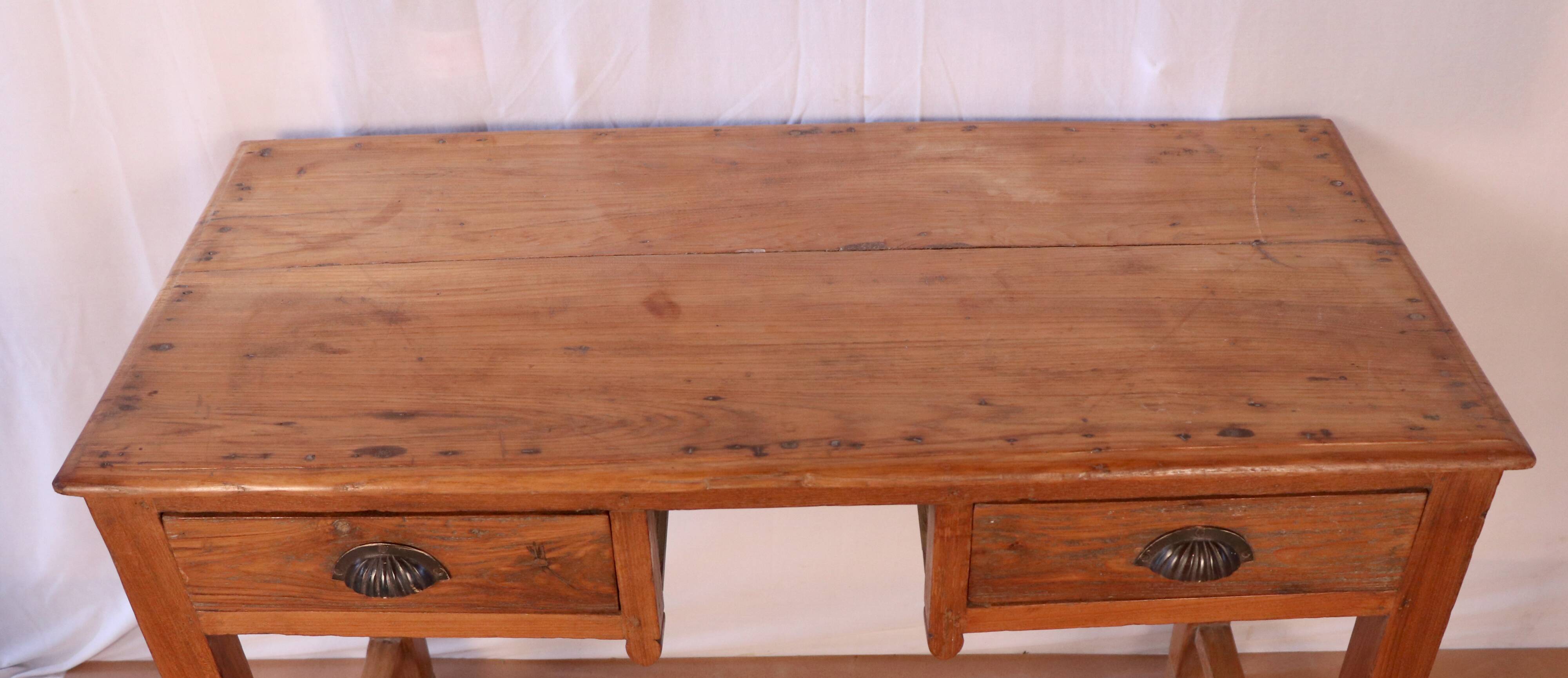 Old desk Burmese teak