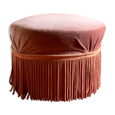 Pouf à franges vintage