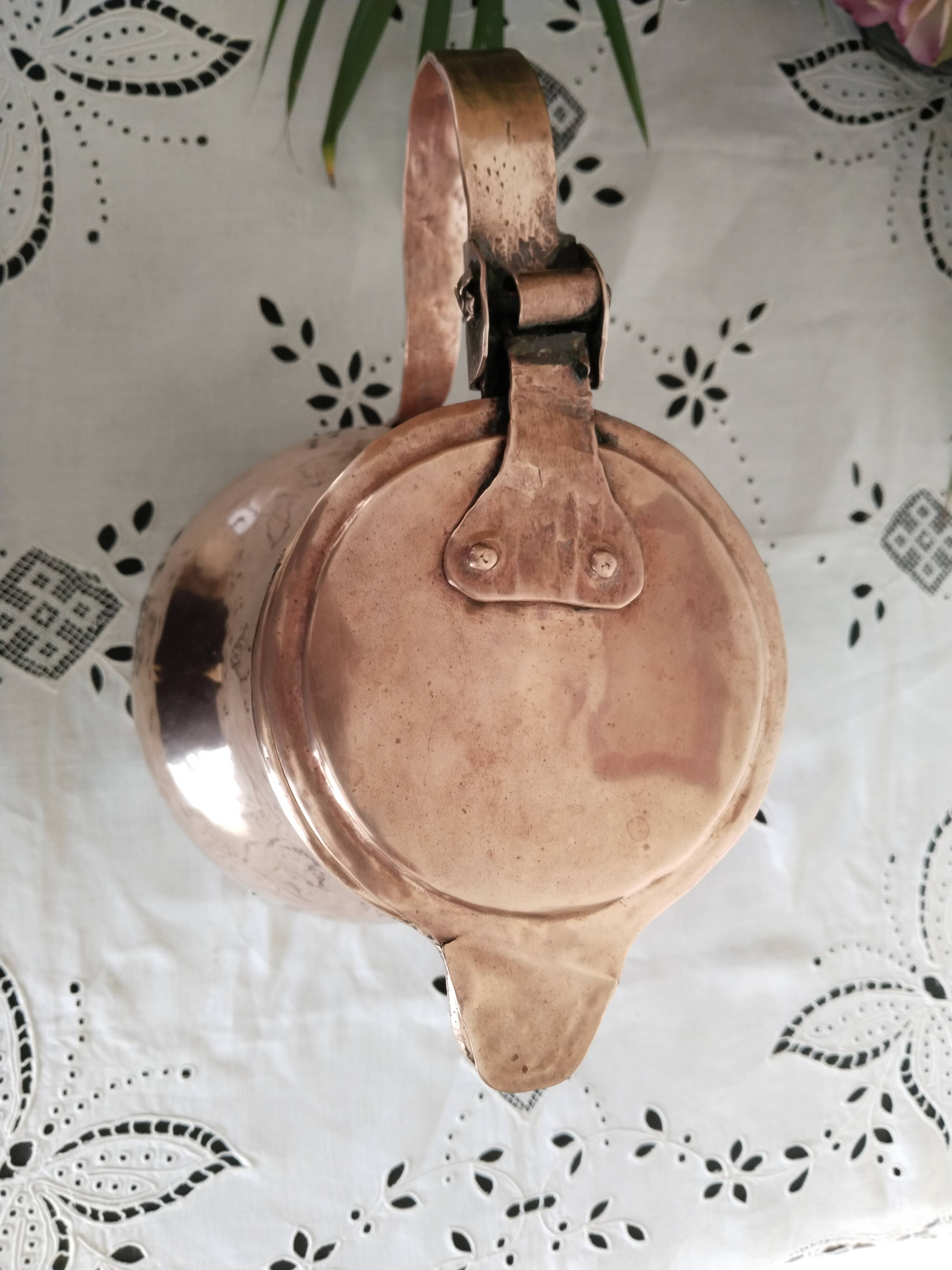 Old thick copper jug, jug