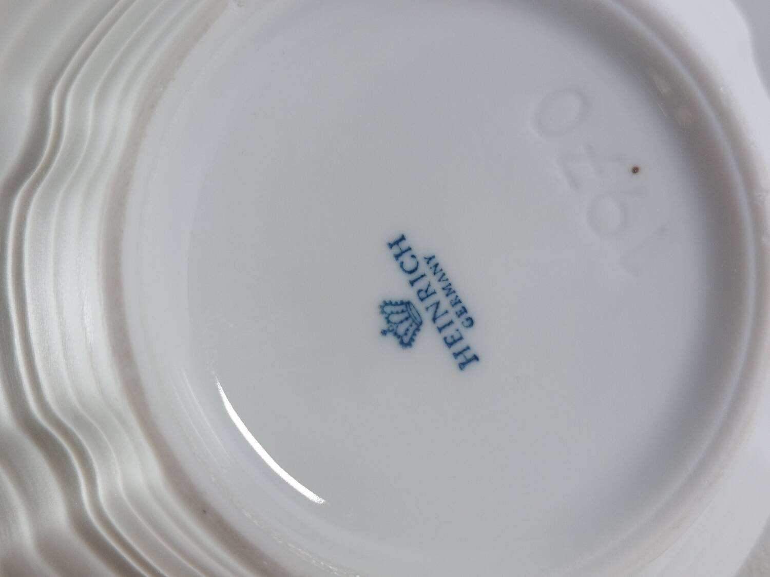 Vintage porcelain biscuit vase by Heinrich, Germany.