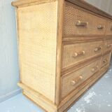 Commode en rotin