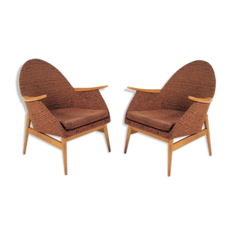 Ensemble de 2 fauteuils vintage années 1970