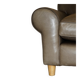 Large leather loveseat by Terence Conran