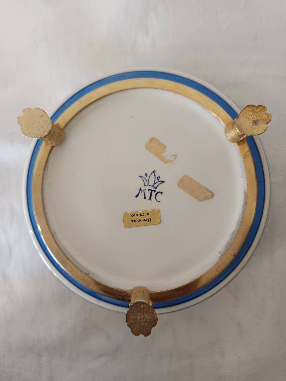 Cendrier ou vide poche porcelaine MTC