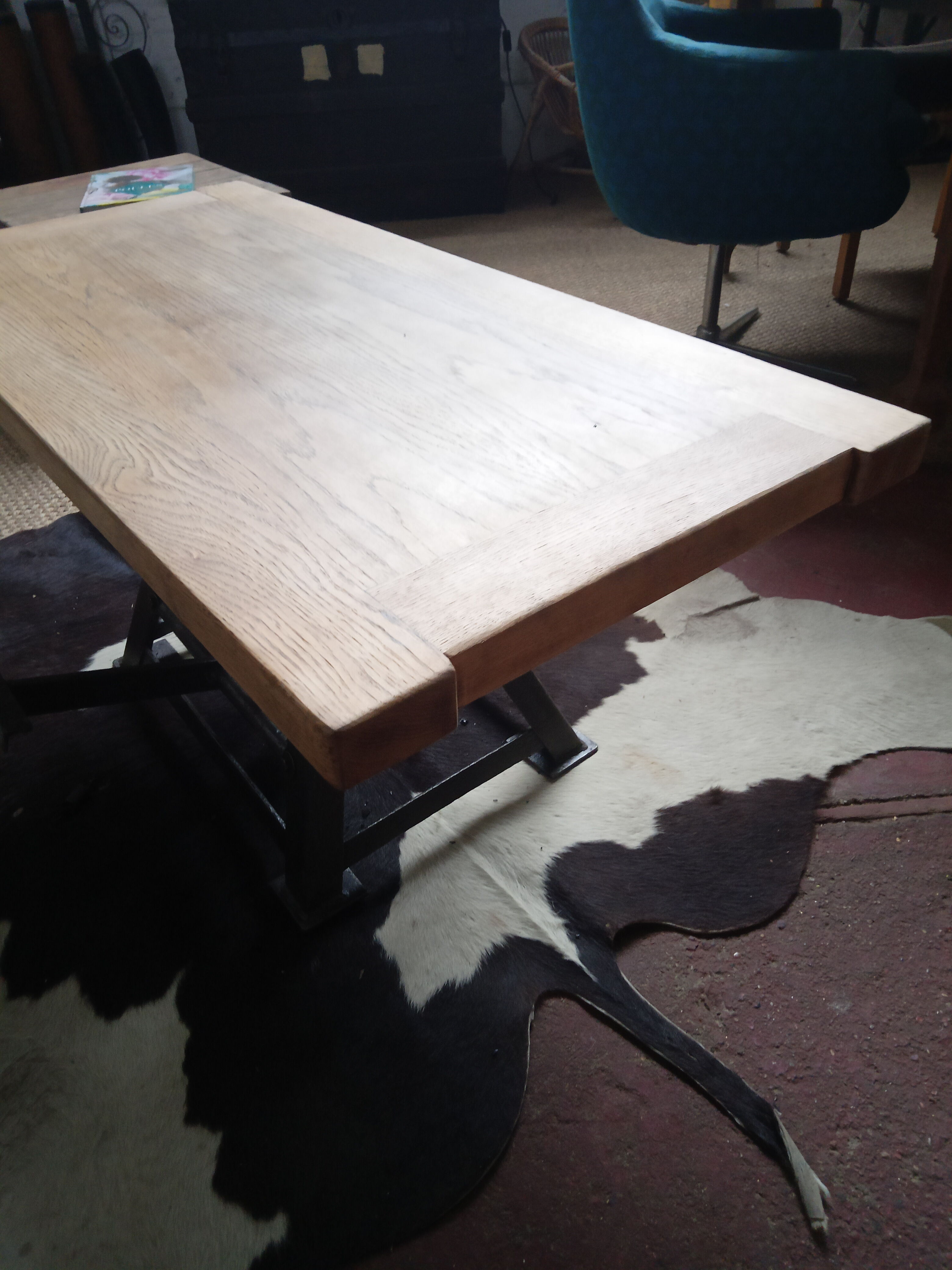 Industrial coffee table