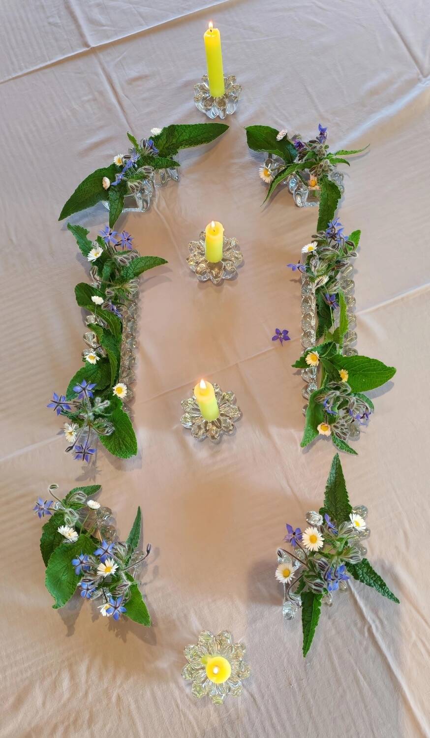 Centre de table cristal