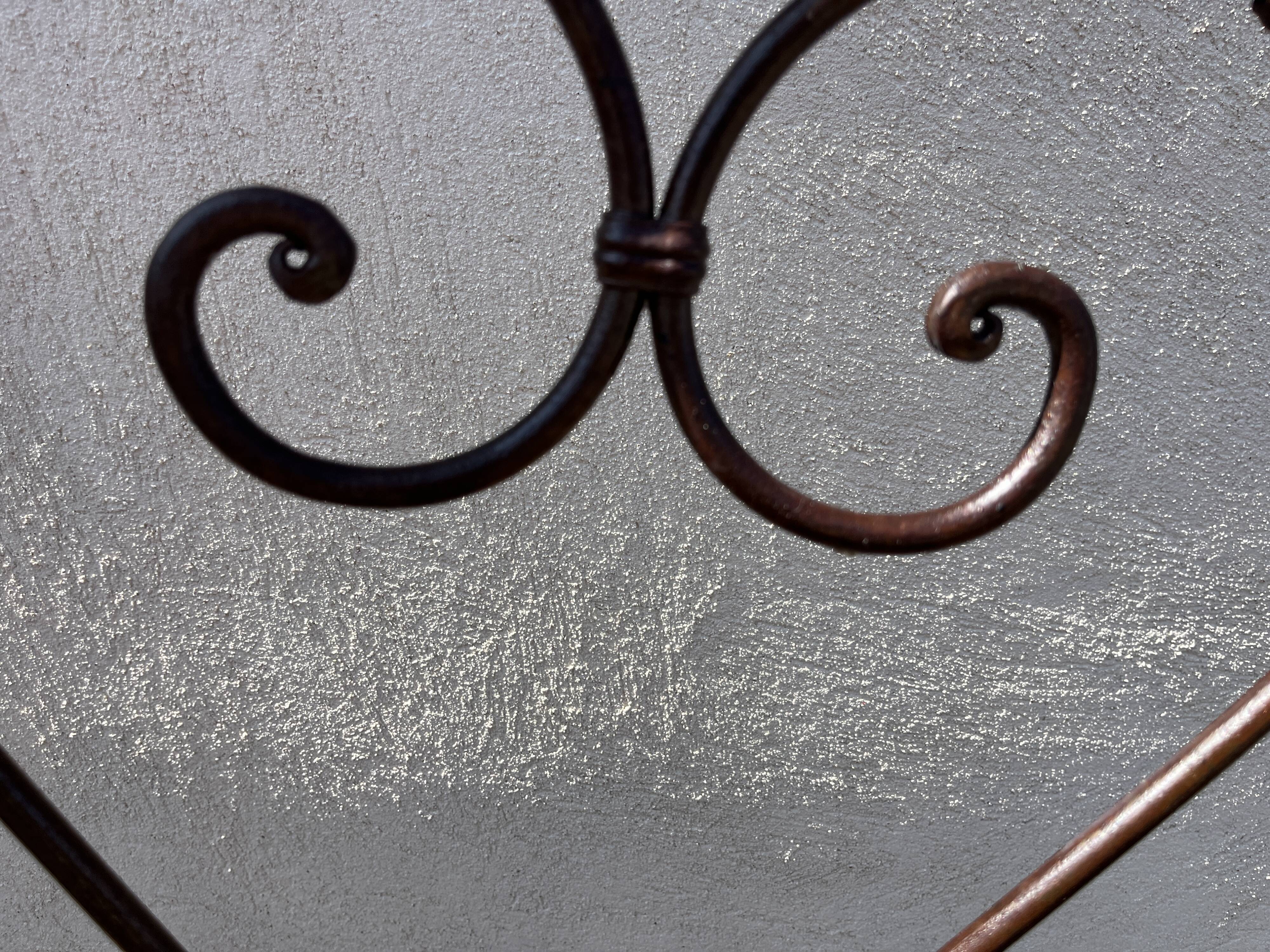 série de 4 fauteuils de jardin fer forgé