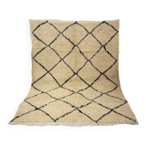 Handmade wool berber rug 196 x 135 cm