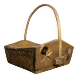 Basket in good vintage Sculpture of Queyras