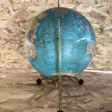 Old glass globe world map 1963