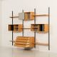 Rare Kai Kristiansen 3 bay wall unit in beech, 1970s