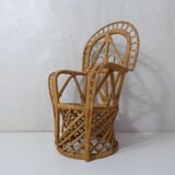 Fauteuil Emmanuelle en rotin