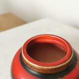 Vase vintage à glaçure lave : KIL Yougoslavie, décoration style milieu du siècle des années 1970