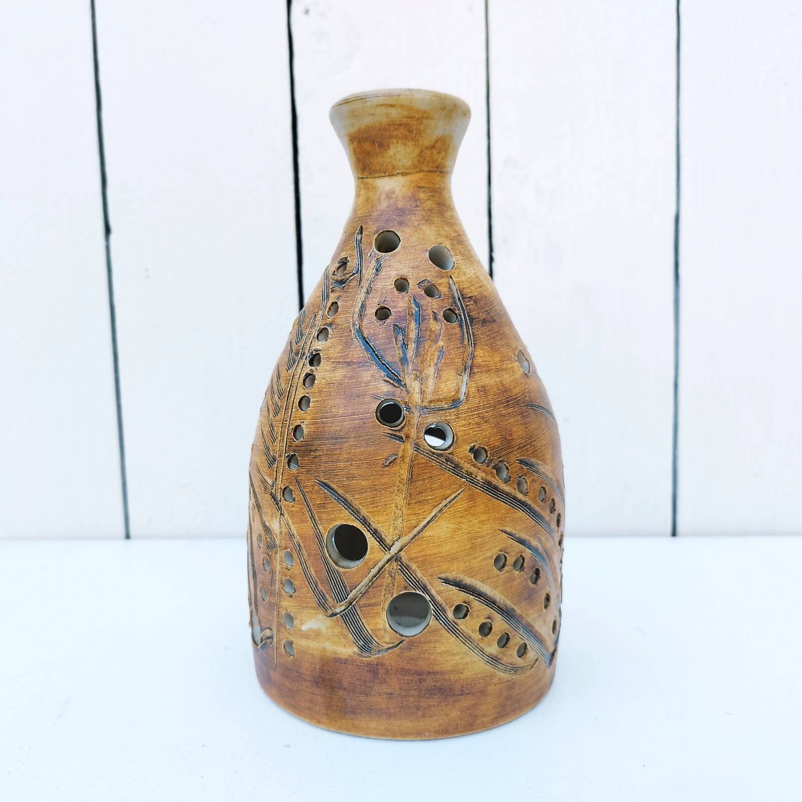 Colombe Vallauris pottery stoneware tealight holder